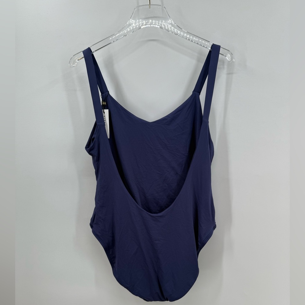 Vitamin A one piece navy blue swimsuit size 14‎ NWT - Picture 2 of 4